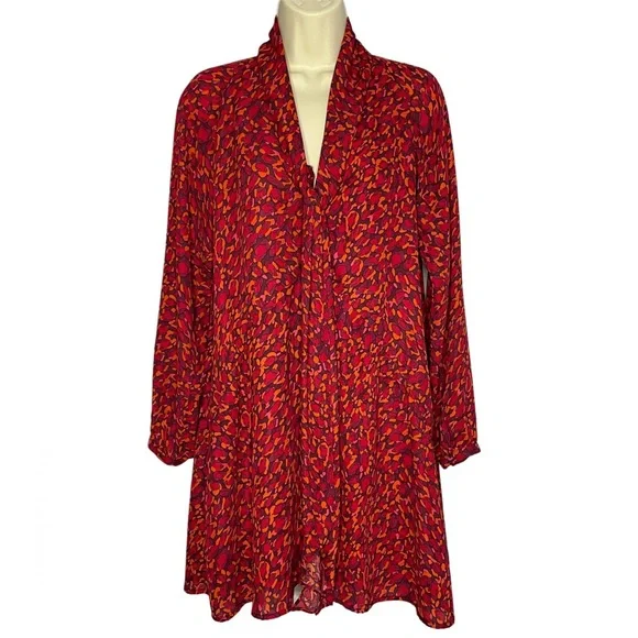 loft chiffon dress Deryn Chiffon Smocked Dress-FINAL SALE L